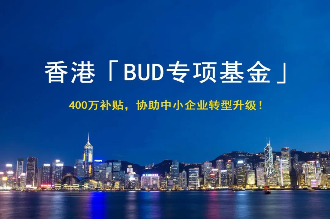 400万补贴！香港BUD补贴申请全指南！